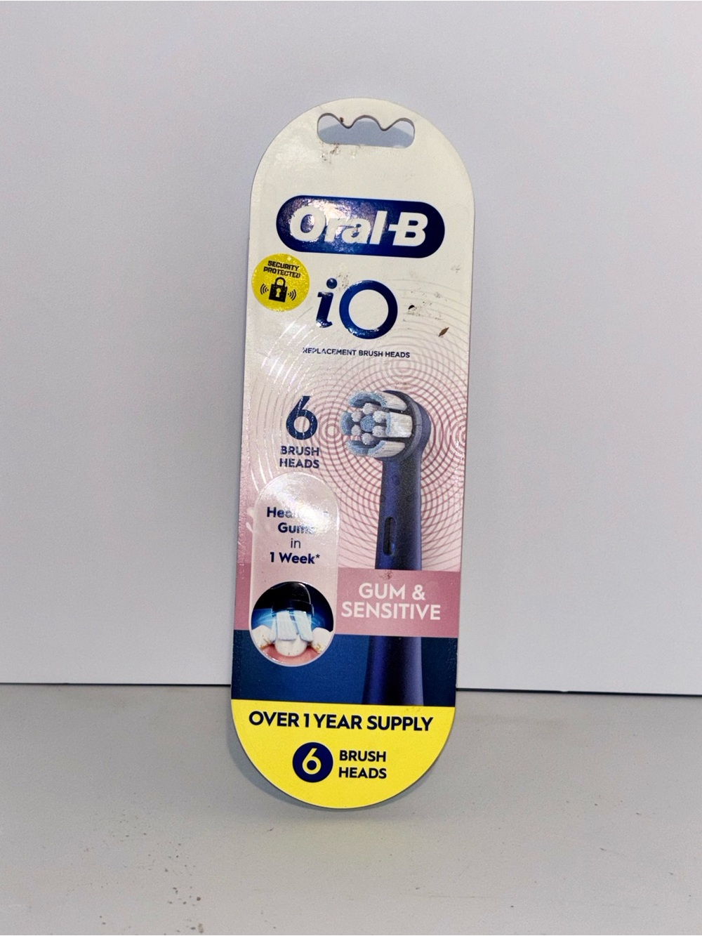 New Oral-B iO Gum & Sensitive Replacement Brush Heads Black 6-Ct Pack-Sealed